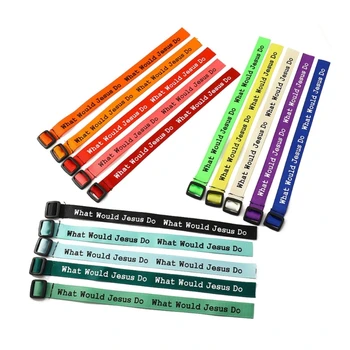 15Pcs Colorido Religioso pulseiras Pulseiras Declaração de Jóias artigos para festas de Drop shipping