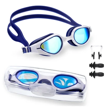 Óculos de natação Impermeável Mergulho de Surf Profissional de Adultos Formação de Anti-fog Óculos de Mulheres Homem de Preto Verde