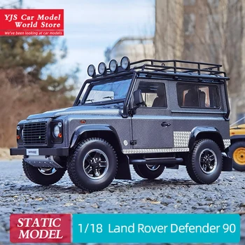 KYOSHU 1/18 Land Rover Defender 90 Liga de modelo de carro SUV Coleção de presente para amigos e familiares