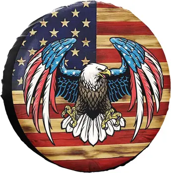 A American Eagle Bandeira Universal Poliéster Impermeável Proteção contra a Corrosão Roda de Cobre para Engate de reboque RV SUV Caminhão e Muitos Veículos