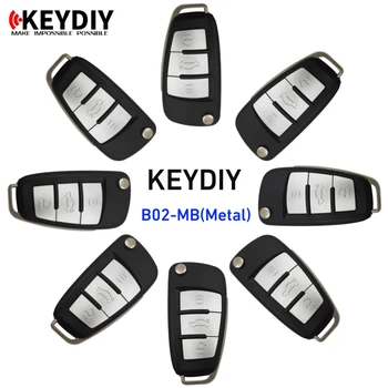 KEYDIY B02-Metal 3 Botão B Série KD Smart Chave do Carro Para o Audi A6L Estilo de Controle Remoto para KD900 KD900+ URG200 KD-X2 Mini KD