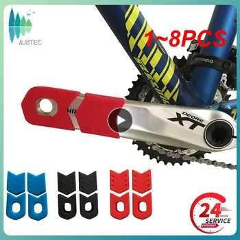 1~8PCS Enlee Bicicleta Manivela Protetor Universal MTB Pedaleira de Silicone capa Protetora de Bicicleta Botas de 1 Conjunto