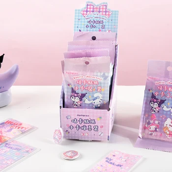 Sanrio Jk Faculdade Guka Adesivos Anime Mymelody Kuromi Kawaii Hellokitty de desenhos animados para Crianças de Cartão de Adesivos Diy Decorativos Presentes
