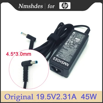 NMSHDES 19,5 V 2.31 UM 45W ponta azul da alimentação Ca do portátil do Adaptador para HP 740015-003 HSTNN-DA40 carregador de bateria