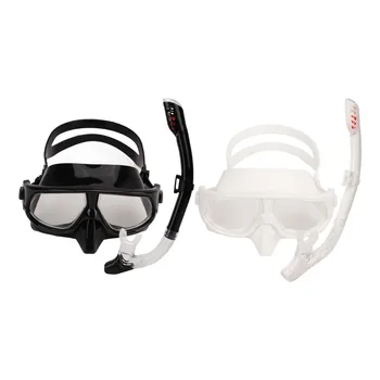 Seco Snorkel Visão Ampla De Nevoeiro Snorkel Óculos Anti Vazamento Profissional De Equipamentos De Mergulho Natação Máscara De Mergulho