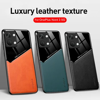 Luxo textura de couro Caso de Telefone Para OnePlus Nord 3 5G Ás 2V Proteger câmara Shell OnePlus Nord 3 N ord 3 Não rd3 Anti Abrasão