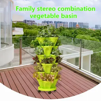 Vaso de plantas Resistentes à Corrosão Plástico Ampla Aplicação, Resistente Vertical Sortidas Plantador de vaso de Flores para o Exterior