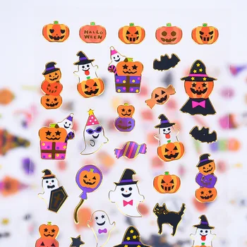 Halloween engraçado do PVC Decorativos Adesivos Adesivos Adesivos DIY Diário de papel de carta Adesivos Presente das Crianças da Escola material de Escritório