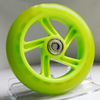 Alta Qualidade Scooter de Roda, Rodas de 2pcs Acessórios Rodas da Frente, Rolamento de Substituição de Plástico Para a Formação de Rodas