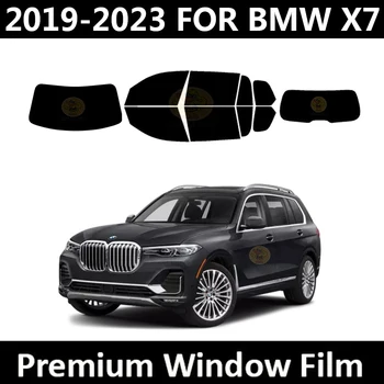 2019-2023 Para a BMW X7 (Completo Carro) pré-cortados Janela Matiz Kit de películas Automotivas Preto Janela do Carro Flim UV Protector