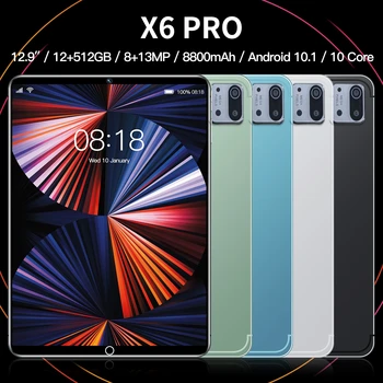 2023 Gobal Versão Tablet X6 PRO 10 Polegadas Android De 10 Bluetooth 1GB de 16GB 8800mAh Deca Core 8+13MP WPS+5GWIFI Quente Vendas do Portátil
