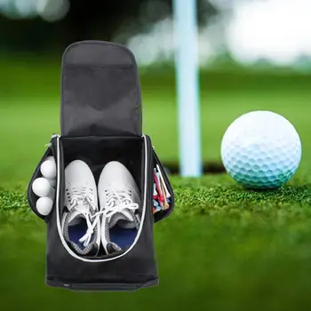 Sapatos de golfe o Saco de Dispositivos de Sapato com Zíper do Saco de Portador para o Esporte de Viagem Acampamento
