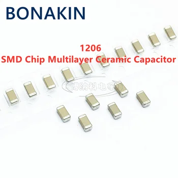 20PCS 1206 100UF 6.3 V 10 V 16V 25 35 50 107M X5R 20% 3216 SMD Chip Capacitor Cerâmico Multilayer