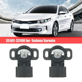 35102-33100 Posição do Acelerador Sensor Automotivo-TPS Sensor de para-Hyundai-Kia Sedona Sorento 2Pcs