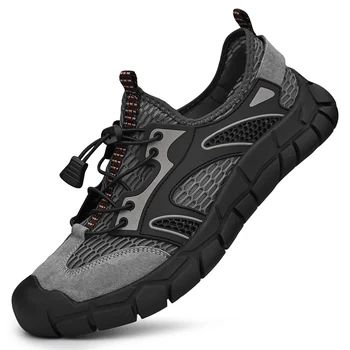 Tamanho grande 38-46 Caminhadas Sapatos para Homens Respirável Esportes Masculino MountainWalking Designer de Sapatos ao ar livre Escalada Trekking Tênis