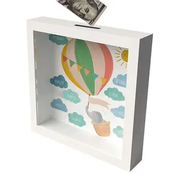Mealheiro Para Crianças de Dinheiro nos Bancos 3D Photo Frame Dinheiro Moeda de Proteção Recipiente de Presentes de natal para Casa Quarto Criança Decoração