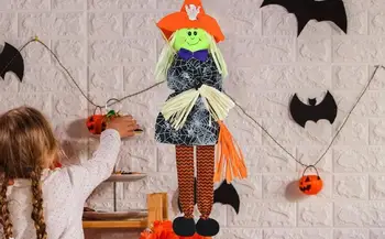 Espantalho De Halloween Assustador, Assustador Voando Decoração De Halloween Horror Ornamentos Espantalho Fantasma Flutuante Único Ornamento De Halloween