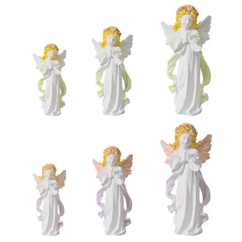 Oração Anjo Da Estátua De Querubim Figuras Figura De Decoração, Obras De Arte Oração De Menina
