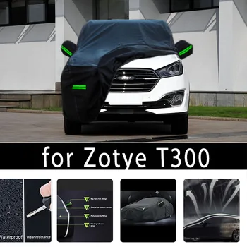 Para Zotye T300 Exterior Completa de Proteção de Automóvel Cobre de Neve Cobrir as Sombras Impermeável, Dustproof Exterior acessórios do Carro