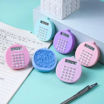 Calculadora De Plástico Calculadora De Bolso Limpar Número Bonito De Forma Durável De Mão Portátil Mini Calculadora