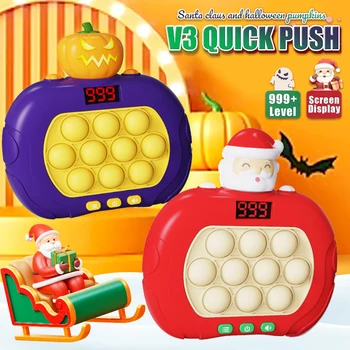 Versão Ultimate 999 Níveis de Pop Leve toque Rápido Jogo de Console com Tela LED para Adulto, Criança Fidget Brinquedos de Presente de Natal