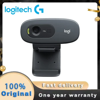 Logitech Original C270 área de Trabalho do Computador Notebook C270i iptv Unidade Livre Curso On-line de Webcam bate-Papo de Vídeo de Gravação USB HD da Câmera