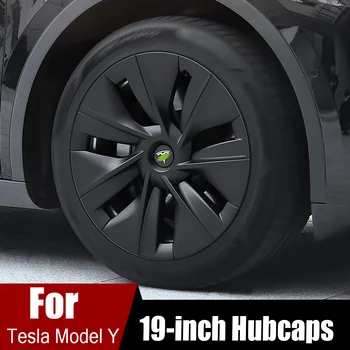 Novas Calotas Modelo Y Roda de Cobre 19inch Modelo Simulado X Cavaleiro Negro Tampões de Roda Estilo de Tesla Acessórios 2023 Substituição