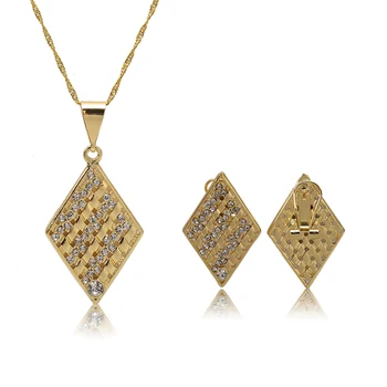 Pingentes de moda Colar Brincos de Luxo, jóias Conjuntos de Jóias para a Mulher árabe Marroquino de Noiva Brinco Colar Definir