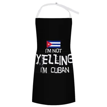 Eu não estou gritando, eu sou Cubano -Bandeira de Cuba Avental Coisas Para a Cozinha as Coisas Para A Cozinha