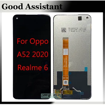 Preto de 6,5 polegadas Para Oppo Realme 6 6S RMX2001 Tela LCD Touch screen Digitalizador Substituição do conjunto Para Oppo A52 2020 CPH2069