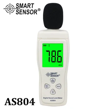 Sensor inteligente AS804 de Som Digital Medidor de Nível de Decibéis 30-130dB de Diagnóstico ferramenta de Monitoramento de Testador de Ruído DB Detector de Analisador de