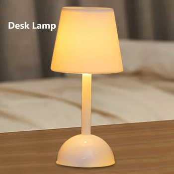 Lâmpada de Mesa LED de Plástico Decorativa Luzes da Noite Alimentado por Bateria Interruptor de Ornamento Durável para Casa, Mobiliário Decoração