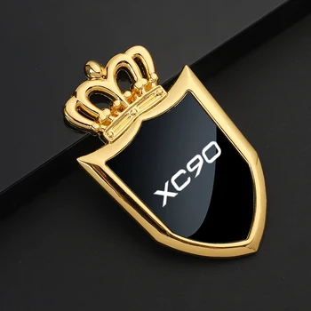 Novo corpo de metal adesivos janela emblema logotipo decalques adesivos para VOLVO XC90 Acessórios