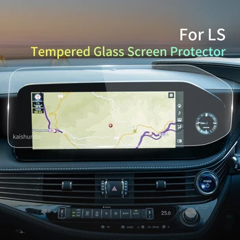 Etiqueta do carro do Protetor de Tela Carplay do LEXUS LS RHD 2023 Visor de Vidro Temperado de Película Protetora de Navegação do Veículo, Acessórios