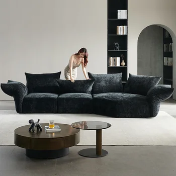 Pétala sofá minimalista para baixo sala villa em forma de Nórdicos designer moderno tecido de sofá