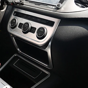 A VW Volkswagen Tiguan 2009 A 2013 2014 2015 Matte Console Central Ar condicionado Interruptor da Tampa do Painel de Guarnição de Acessórios, Estilo Carro