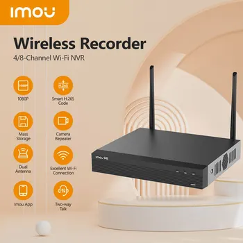 IMOU Wi-Fi gratuito 1080P NVR 8CH sem Fio NVR Resolução Forte Escudo do Metal está em Conformidade com ONVIF Normas