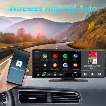 10.26 na Universal sem Fio do Carro Smart Leitor de Tela de Toque do Carro da área de Trabalho do Monitor de Suporte Carplay Android Automático Com Rotação Gravador