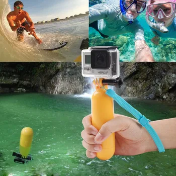 ORBMART Bobber Flutuante de Mão Monopé Monte de Aperto de Mão Selfie Stick Para Gopro HERO 9 10 11 4 3 SJ4000 Xiaomi Yi Câmeras de Ação